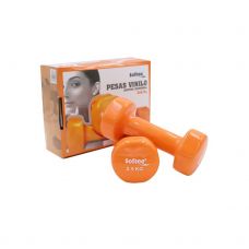 JUEGO PESAS VINILO 2,5KG SOFTEE NARANJA