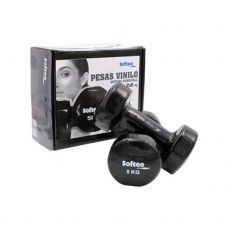 JUEGO PESAS VINILO 5KG NEGRO