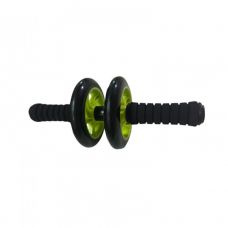 ROUE A ABDOMINAUX DOUBLE SOFTEE NOIR VERT