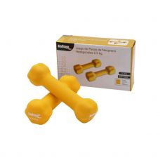 JUEGO PESAS SOFTEE NEOPRENO HEXAGON 0,5KG AMARILLO