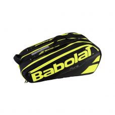 RAQUETERO BABOLAT 12 RAQUETAS PURE NEGRO AMARILLO