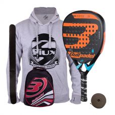 PACK BULLPADEL VERTEX 2 JUNIOR BOY Y MOCHILA ROJA
