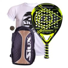 PACK DUNLOP FUSION SPORT XTREME Y MOCHILA SIUX PLATA