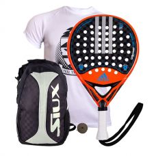PACK ADIDAS ADIPOWER CTRL 1.7 Y MOCHILA SIUX PLATA