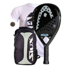 PACK HEAD GRAPHENE 360 ALPHA PRO Y MOCHILA SIUX PLATA
