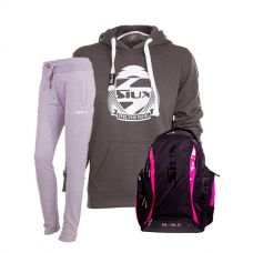 PACK PANTALON SAC A  DOS SIUX ET SWEAT-SHIRT BELICE GRIS