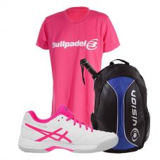 PACK ASICS GEL GAME 6 CLAY Y MOCHILA VISION