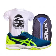 PACK ASICS GEL LIMA PADEL 2 Y MOCHILA SIUX TRAIL 2.0