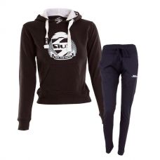 EQUIPACIN SIUX MUJER SUDADERA BELICE NEGRO Y PANTALN BANDIT AZUL MARINO