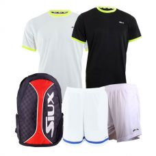 PACK JUNIOR  MOCHILA SIUX TRAIL ROJA - CAMISETA ECLYPSE - CAMISETA SIUX CORA - MUEQUERA - PANTALON SIUX TOUR - PANTALON SIUX CALIXTO