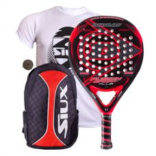 PACK DUNLOP FUSION SPORT PLUS Y MOCHILA SIUX TRAIL ROJA