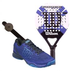 PACK WILSON FORCE LITE PADDLE RKT Y ZAPATILLAS WILSON KAOS