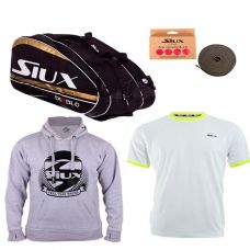 PACK PALETERO SIUX DIABLO Y SUDADERA SIUX PREMIUM GRIS NIO
