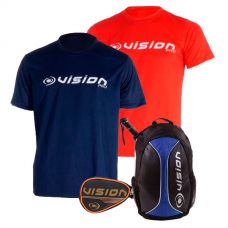 PACK MOCHILA VISION AZUL, MONEDERO VISION Y CAMISETAS VISION AVALANCHE