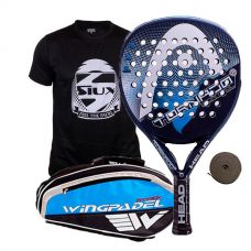 PACK HEAD GRAPHENE TORNADO CONTROL LTD AZUL Y PALETERO WINGPADEL