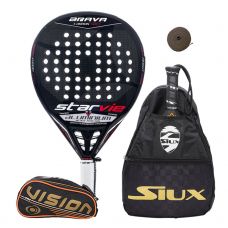 PACK STAR VIE BRAVA CARBON SOFT ALUMINIUM Y BANDOLERA SIUX ORO