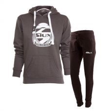 EQUIPACION MUJER SIUX SUDADERA GRIS Y PANTALON NEGRO