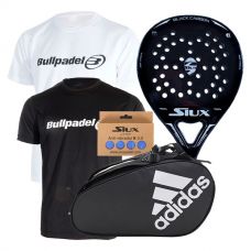 PACK SIUX BLACK CARBON BRILLO Y PALETERO ADIDAS CONTROL CRB