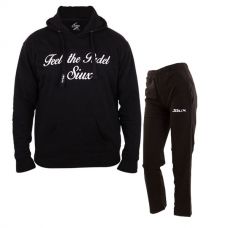 EQUIPACIN SIUX SUDADERA CLASSIC NEGRO Y PANTALON BANDIT NEGRO