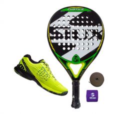 PACK SIUX FURTIVE PRO Y ZAPATILLAS WILSON KAOS SAFETY AMARILLO