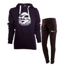 EQUIPACION SIUX MUJER SUDADERA MARINO Y PANTALON NEGRO