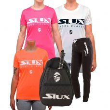 PACK SIUX MUJER 3 CAMISETAS CON PANTALON Y BANDOLERA S-BAG