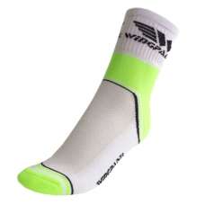 Calcetines Wingpadel Blanco Amarillo Fluorescente