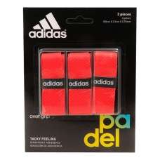 OVERGRIP ADIDAS 3 UNITS ROJO