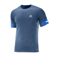CAMISETA SALOMON AGILE AZUL 392612
