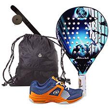 Pack Akkeron Atlas Azul X6, Zap Bullpadel y Bolsa Siux