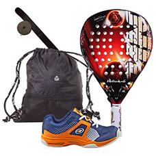 Pack Akkeron Helios Roja X6, Zap Bullpadel y Bolsa Siux
