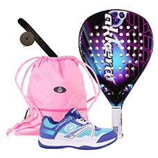 Pack Akkeron Helios Turquesa X6, Zap Bullpadel y Bolsa Siux