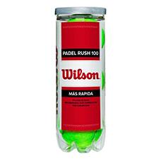 Bote de 3 pelotas Wilson Pdel Rush 100