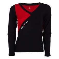 Camiseta Black Crown Bath Negro Rojo