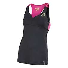 CAMISETA TIRANTES BULLPADEL BUSY NEGRA