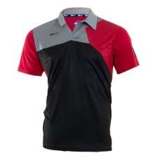Polo Siux Zeus Negro Rojo