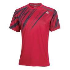 Camiseta Wilson Fw Print Crew Roja