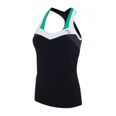 CAMISETA NAFFTA DE TIRANTES NEGRA Y VERDE