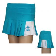 Falda Black Crown Monaco Blanco Turquesa