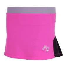 FALDA ROSA, GRIS MARENGO DE VOLANTES OCHO PADEL