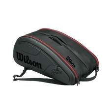 RAQUETERO WILSON FEDERER DNA 12 PACK NEGRO