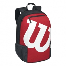 MOCHILA WILSON MATCH II BACKPACK ROJO Y NEGRO