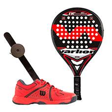 Pack Varlion Lw Carbon 5 Gp Roja y zapatillas Wilson