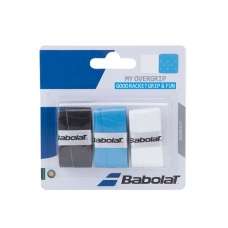 Overgrip Babolat My Overgrip X3 Negro Azul Blanco