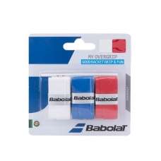 Overgrip Babolat My Overgrip X3 Blanco Azul Rojo