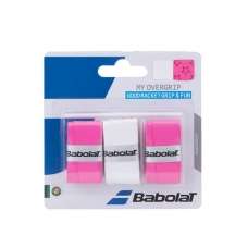Overgrip Babolat My Overgrip X3 Blanco Rosa