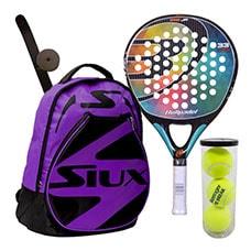 Pack Bullpadel Iris Junior 2016 y mochila Siux morada