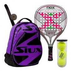 Pack Nox Stinger JR 2.1 Nia y Mochila Siux Morada