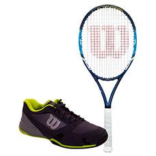 PACK WILSON ULTRA 100 Y ZAPATILLAS WILSON RUSH PRO 2.5