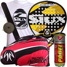 Pack Siux Radical Pro y paletero Padel Session